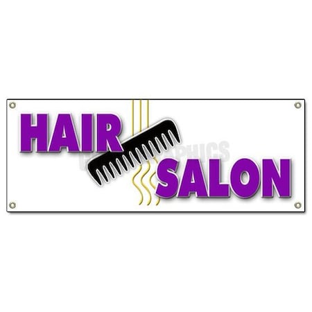 Signmission HAIR SALON BANNER SIGN styling beauty cuts signs haircut barber shop style B-72 Hair Salon